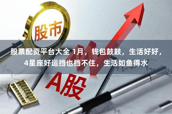 股票配资平台大全 1月，钱包鼓鼓，生活好好，4星座好运挡也挡不住，生活如鱼得水